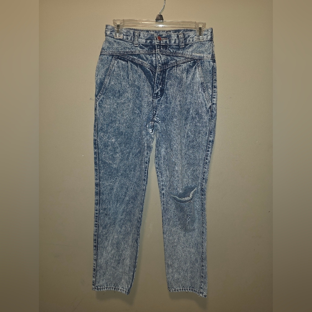 Brittania Vintage 80s Acid Wash Mom Jeans